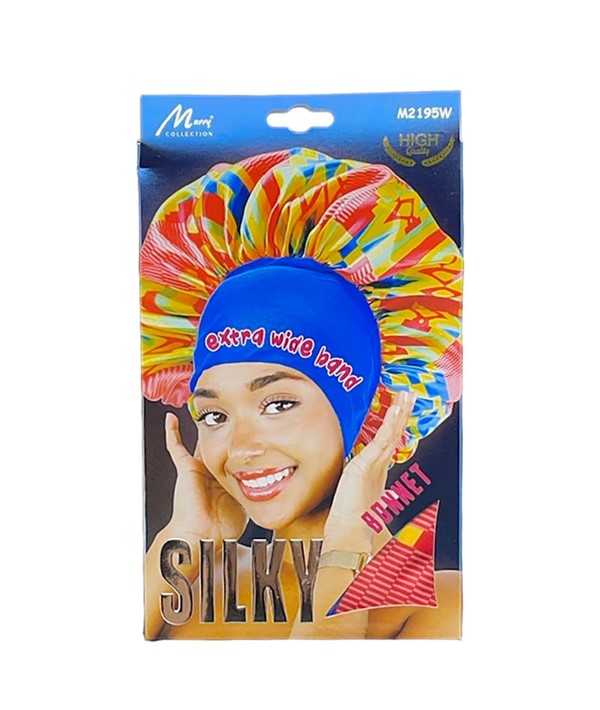 MURRY COLLECTION EXTRA WIDE BAND SILKY BONNET M2195W Durags and Caps Asetena Pa 