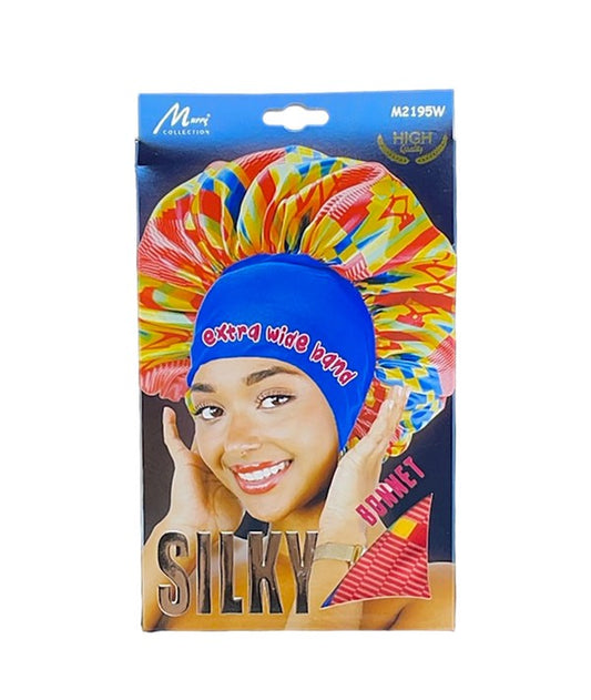 MURRY COLLECTION EXTRA WIDE BAND SILKY BONNET M2195W Durags and Caps Asetena Pa 