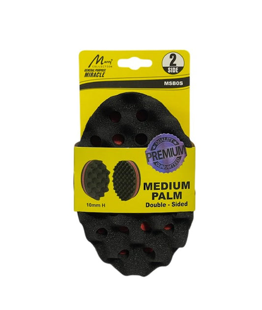 MIRACLE MEDIUM PALM DOUBLE SIDED SPONGE MSBOS Hair Brushes and Combs Asetena Pa 