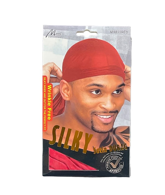 MURRY COLLECTION SILKY SATIN DURAG M4811RED Durags and Caps Asetena Pa 