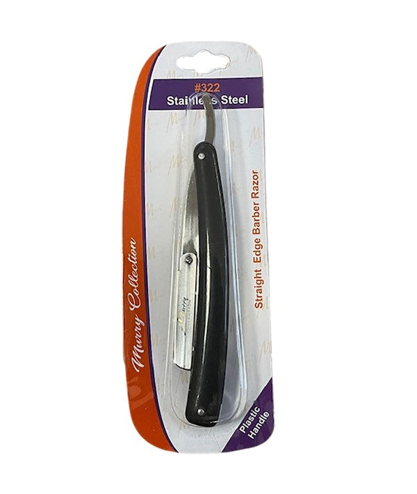 STRAIGHT EDGE STAINLESS STEEL BARBER RAZOR 322 Salon Accessories Asetena Pa 