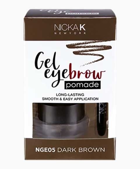 NICKA K GEL EYEBROW POMADE 2.8g Color NGE 06 Brown Eye Makeup Asetena Pa 