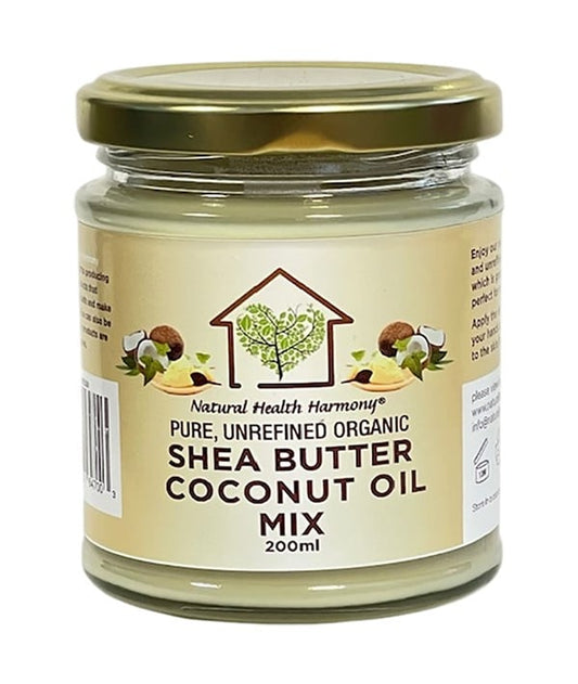 PURE UNREFINED ORGANIC SHEA BUTTER COCONUT OIL MIX 200 ml Sprays, Serums and Oils Asetena Pa 