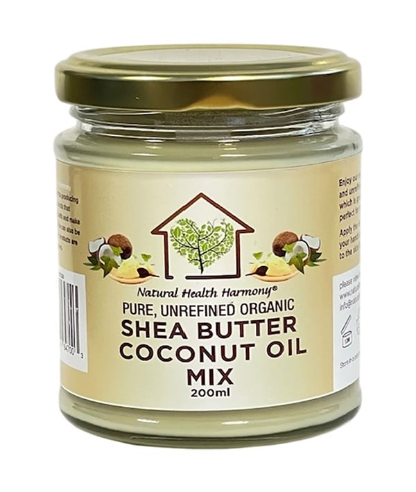 PURE UNREFINED ORGANIC SHEA BUTTER COCONUT OIL MIX 200 ml Sprays, Serums and Oils Asetena Pa 
