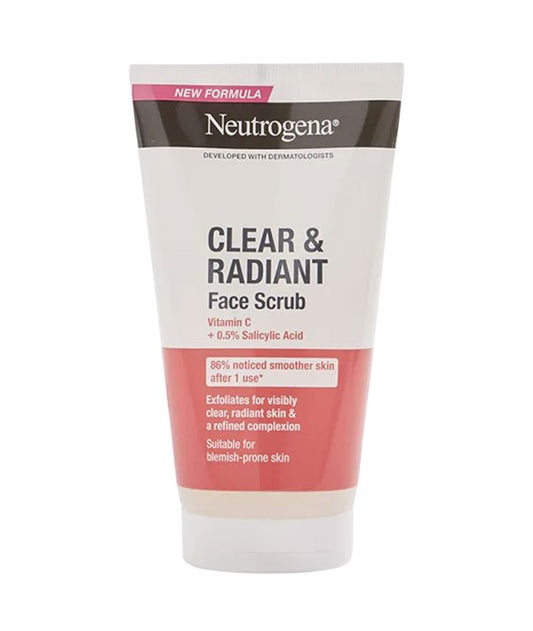 NEUTROGENA CLEAR AND RADIANT FACE SCRUB 150 ml Skin Wash Asetena Pa 