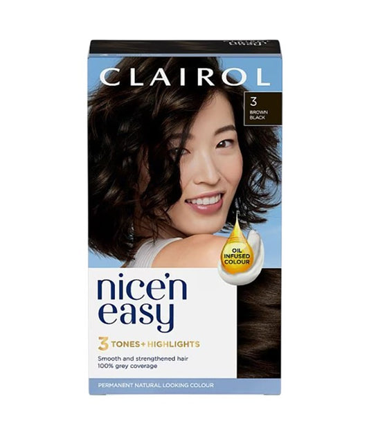 NICE N EASY PERMANENT COLOR 3 BROWN BLACK Hair Color Asetena Pa 