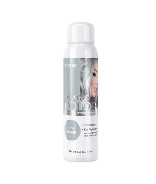 TYCHE MAGIC COLOR HAIR COLOR SPRAY SILVER 100 g Hair Color Asetena Pa 