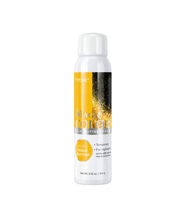 TYCHE MAGIC COLOR HAIR GLITTER SPRAY GOLD GLITTER 100 g Sprays, Serums and Oils Asetena Pa 