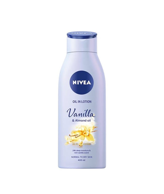 NIVEA VANILLA AND ALMOND OIL IN LOTION 400 ml Skin Moisturizing Asetena Pa 