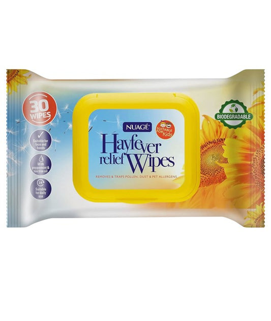 HAYFEVER RELIEF WIPES 30 Wipes Skin Wash Asetena Pa 