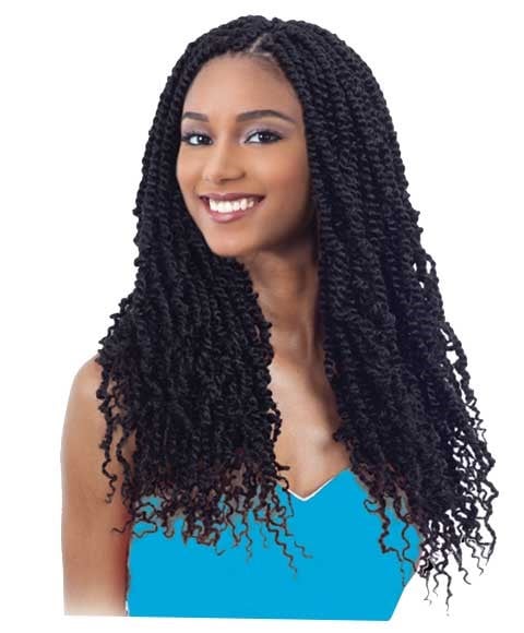 2 X SPRING TWIST BRAID 18 Color 1B Hair for Braid Extensions Asetena Pa 