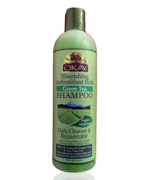 OKAY NOURISHING ANTIOXIDANT RICH GREEN TEA SHAMPOO 355 ml Shampoo Asetena Pa 
