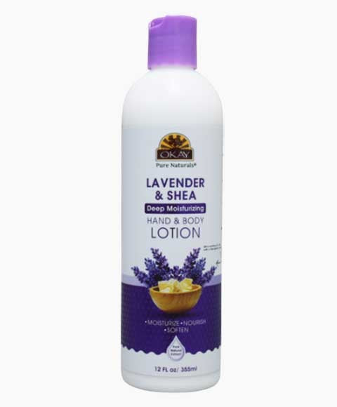 OKAY LAVENDER SHEA DEEP MOISTURIZING HAND AND BODY LOTION 355 ml Skin Moisturizing Asetena Pa 