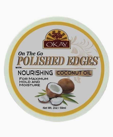 OKAY ON THE GO POLISHED EDGES COCONUT OIL 59 ml Hair Styling Asetena Pa 
