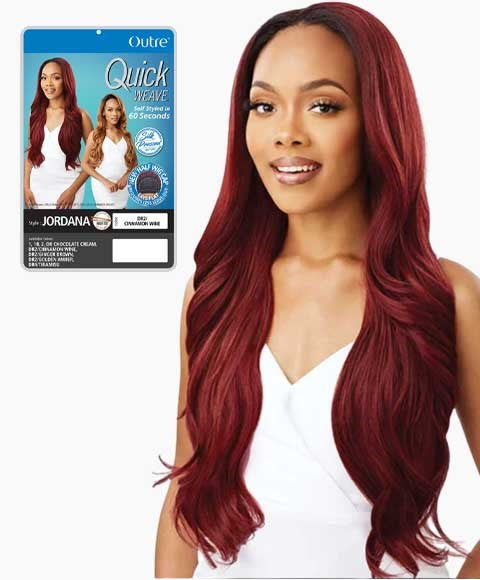 QUICK WEAVE JORDANA  Color DR2/CINWN Half Wigs Asetena Pa 