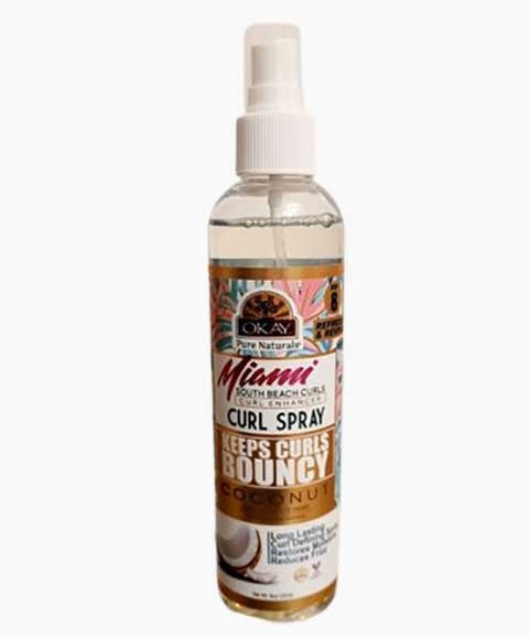 OKAY MIAMI KEEP CURLS BOUNCY COCONUT CURL SPRAY 237 ml Sprays, Serums and Oils Asetena Pa 