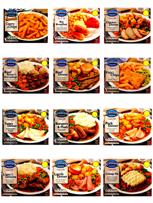 Kershaws Healthy 12 Pack Ready Meal Combo Bundles, High Protein Plant-Based Meals