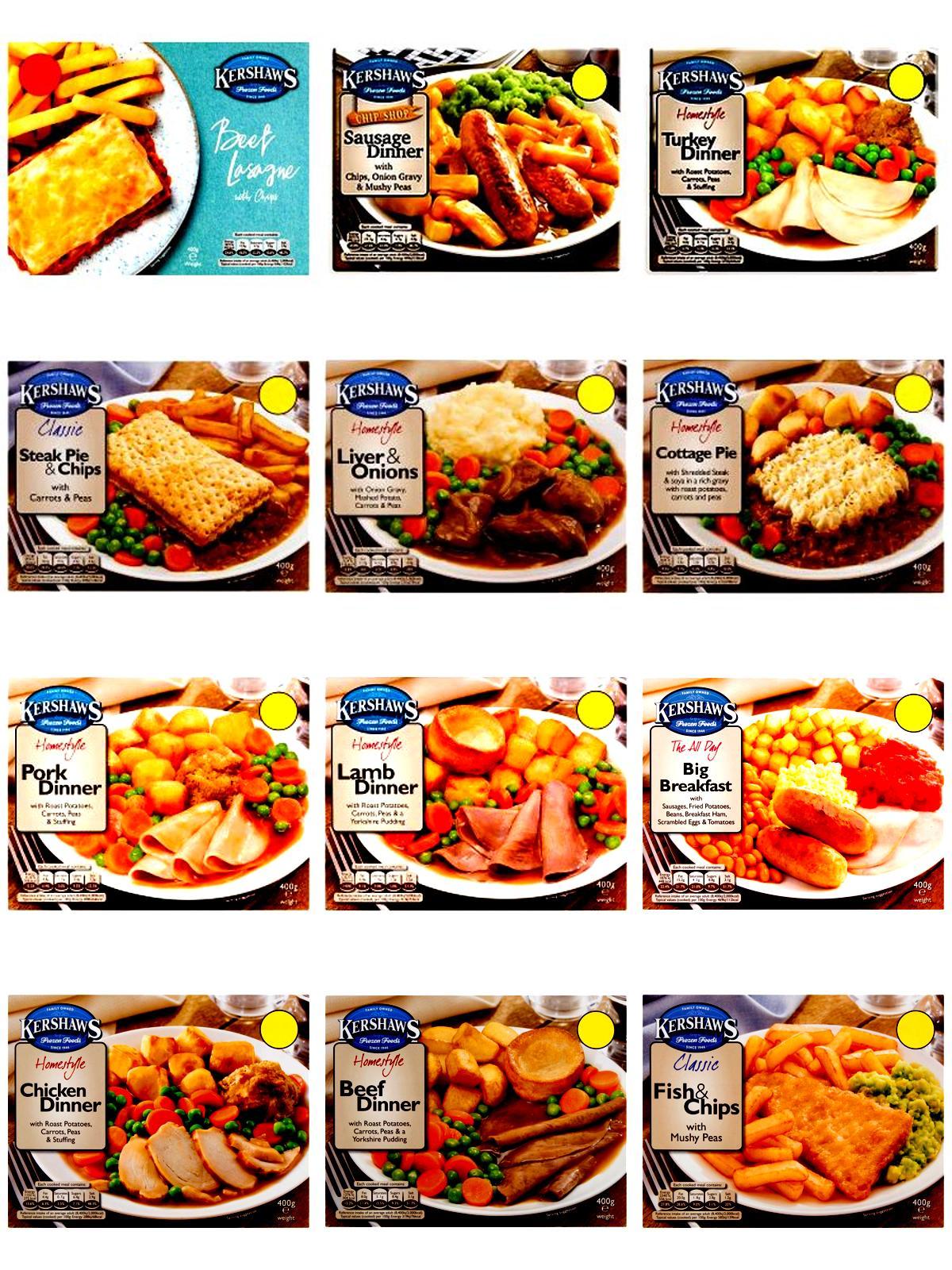 Kershaws Healthy 12 Pack Ready Meal Combo Bundles, High Protein Plant-Based Meals