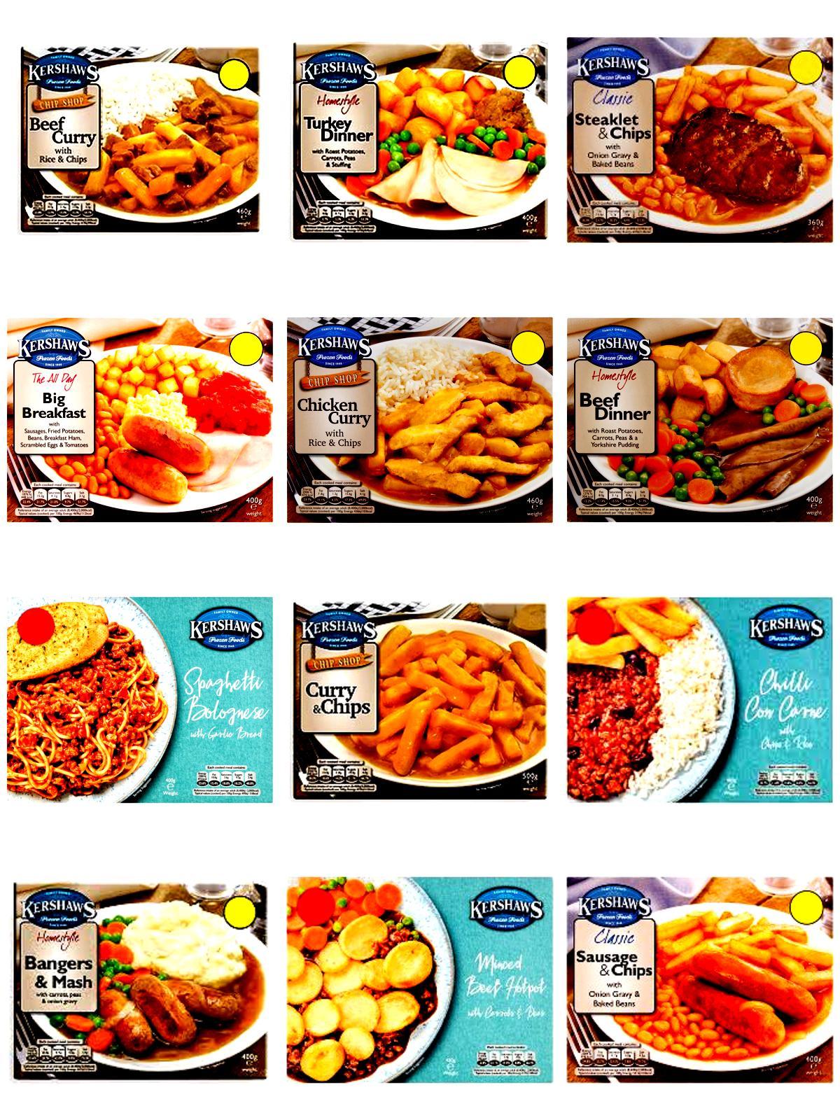 Kershaws Healthy 12 Pack Ready Meal Combo Bundles, High Protein Plant-Based Meals