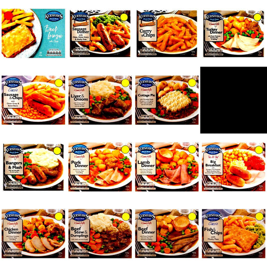 Kershaws Healthy 15 Pack Ready Meal Combo Bundles, High Protein Plant-Based Meals
