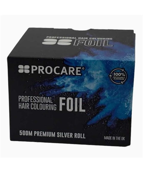 PROCARE PREMIUM SILVER FOIL ROLL FOR HIGHLIGHT AND COLOURING 100 mm x 500 m Hair Color Asetena Pa 