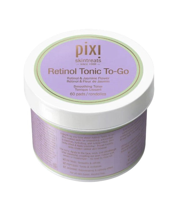 PIXI RETINOL TONIC TO GO PRE SOAKED TONER PADS 60 Pads Skin Wash Asetena Pa 