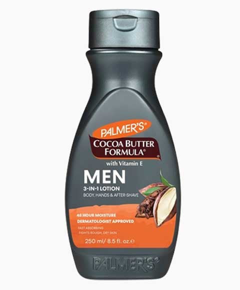 COCOA BUTTER FORMULA MEN 3IN1 LOTION WITH VITAMIN E 250 ml Skin Moisturizing Asetena Pa 