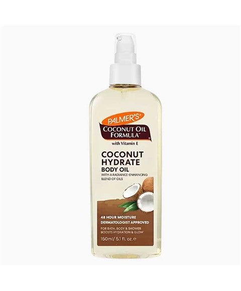 COCONUT HYDRATE BODY OIL WITH VITAMIN E 150 ml Skin Moisturizing Asetena Pa 