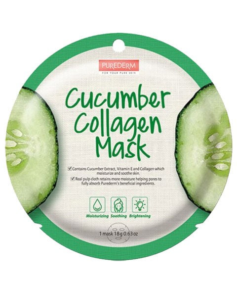 PUREDERM CUCUMBER COLLAGEN MASK  Color Cucumber Skin Wash Asetena Pa 