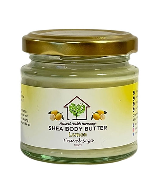 PURE UNREFINED ORGANIC SHEA BODY BUTTER WITH LEMON 100 ml Hair Moisturizers Asetena Pa 