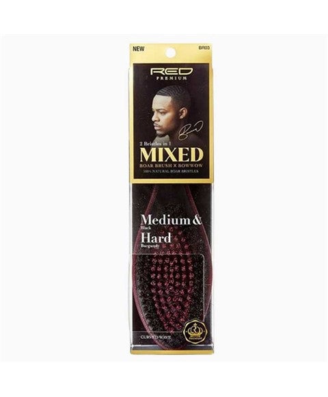 RED PREMIUM MIXED BOAR BRUSH BR03 Hair Brushes and Combs Asetena Pa 