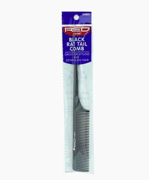BLACK RAT TAIL COMB CMB37  Color Black Hair Brushes and Combs Asetena Pa 