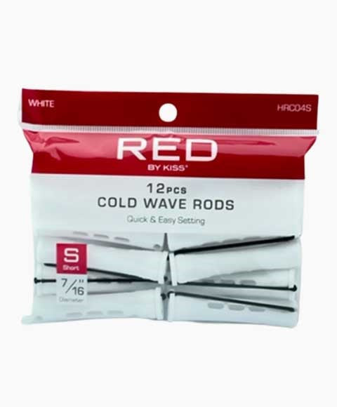 RED BY KISS COLD WAVE RODS HRC04S Short Color White 7/16 Diameter Hair Accessories Asetena Pa 