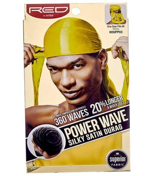 RED BY KISS POWER WAVE SILKY SATIN DURAG  Color HDUPP07 Blue Durags and Caps Asetena Pa 