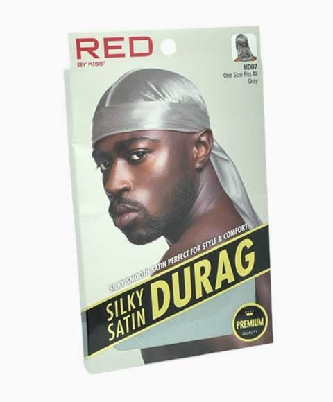 SILKY SATIN DURAG GRAY HD07 one size fits all Durags and Caps Asetena Pa 