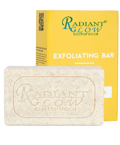 RADIANT GLOW BOTANICAL EXFOLIATING BAR WITH AHA GOAT MILK 200 g Body Care Asetena Pa 