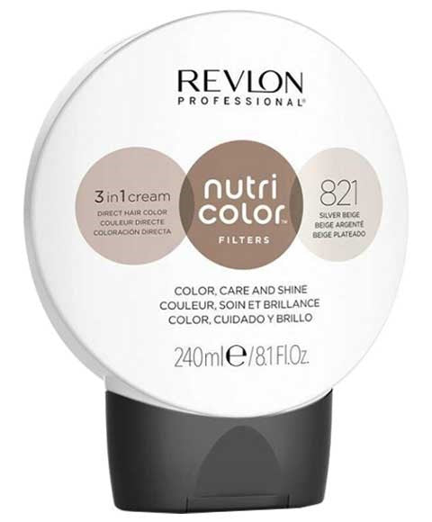 NUTRI COLOR 3 IN 1 CREAM 821 SILVER BEIGE 240 ml Hair Color Asetena Pa 