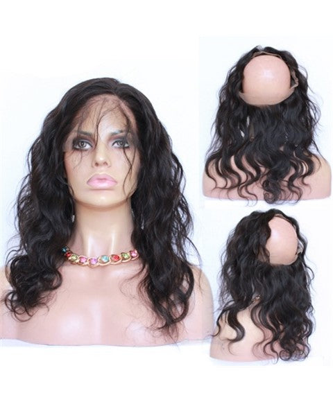 BRAZILIAN TEMPTATION 360 LACE FRONTAL HH BODY WAVE 10 - 11 Color Natural Closure Asetena Pa 