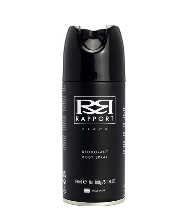 RAPPORT BLACK DEODORANT BODY SPRAY 150 ml Body Spray Asetena Pa 