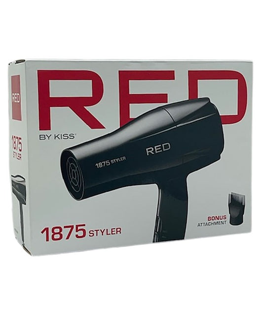 RED BY KISS 1875 STYLER HAIR DRYER Mid Size Color Black Hair Dryers Asetena Pa 