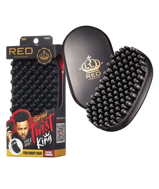 RED PREMIUM CURVED TWIST KING HS03 Hair Brushes and Combs Asetena Pa 
