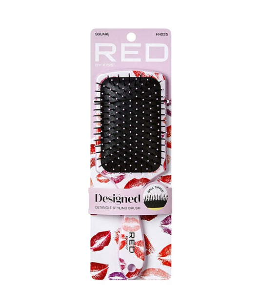SQUARE DESIGNED BALL TIPPED DETANGLE BRUSH HH225 Hair Brushes and Combs Asetena Pa 