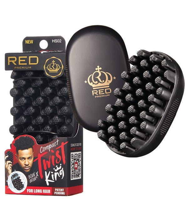 RED PREMIUM COMPACT TWIST KING HS02 Hair Brushes and Combs Asetena Pa 