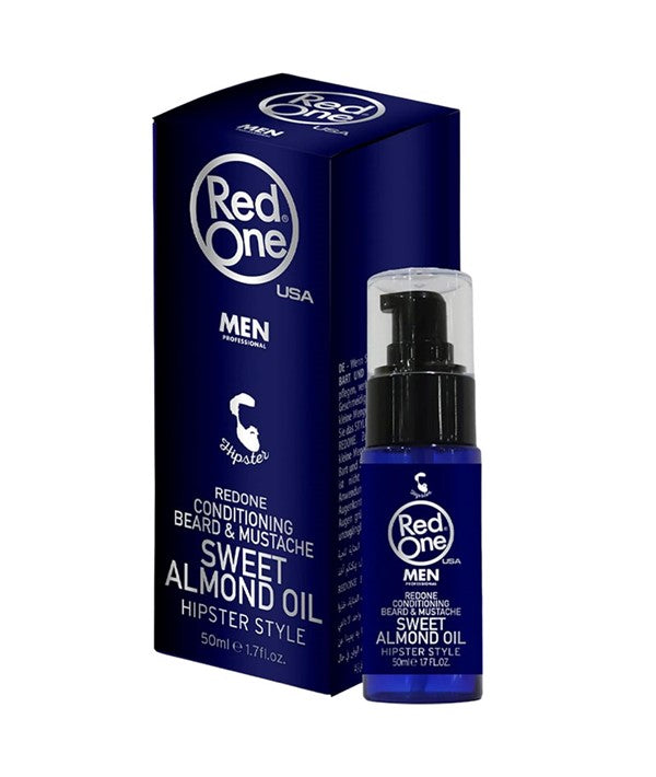 HIPSTER STYLE SWEET ALMOND CONDITIONING BEARD AND MUSTACHE OIL 50 ml Men Hair Styling Asetena Pa 