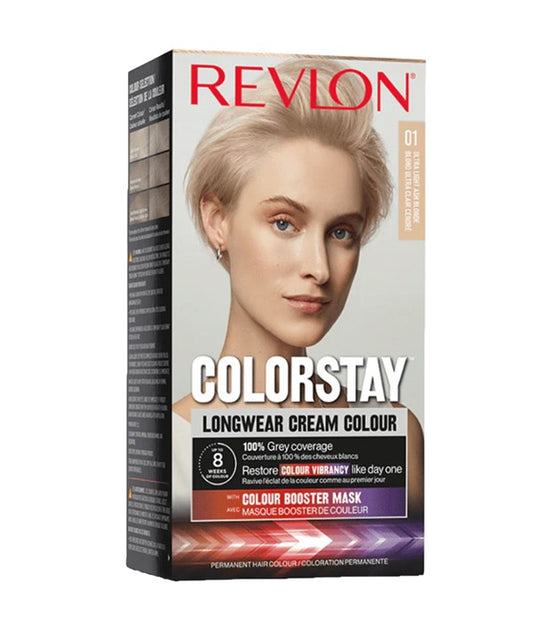 REVLON COLORSTAY LONGWEAR CREAM COLOUR  Color 01 Ultra Light Ash Blonde Hair Color Asetena Pa 