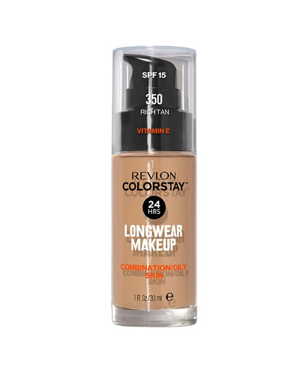 COLORSTAY LONGWEAR MAKE UP FOUNDATION 350 RICH TAN 30 ML Foundation Asetena Pa 