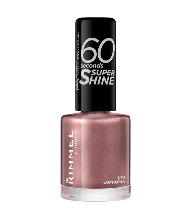 RIMMEL 60 SECONDS SUPER SHINE NAIL POLISH 510 EUPHORIA 8 ml Nails Asetena Pa 