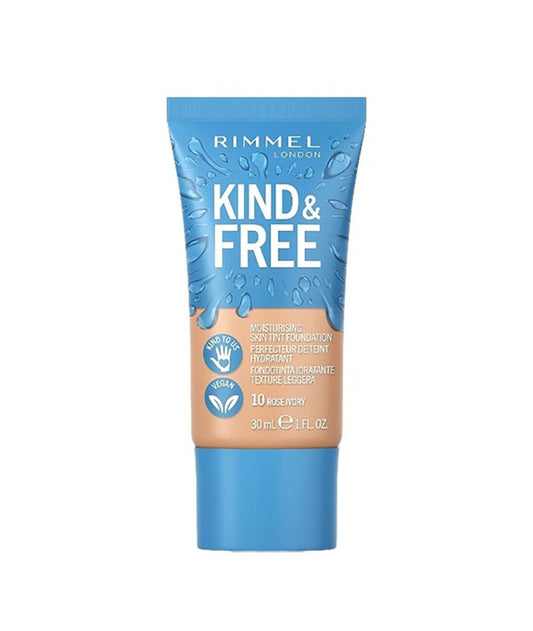 KIND AND FREE MOISTURISING SKIN TINT FOUNDATION 30 ML Color 10 Rose Ivory Foundation Asetena Pa 
