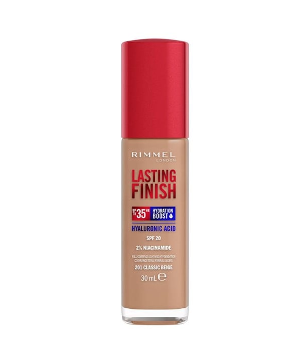 RIMMEL LASTING FINISH 35H HYDRATION BOOST FOUNDATION 30 ML Color 203 True Beige Foundation Asetena Pa 