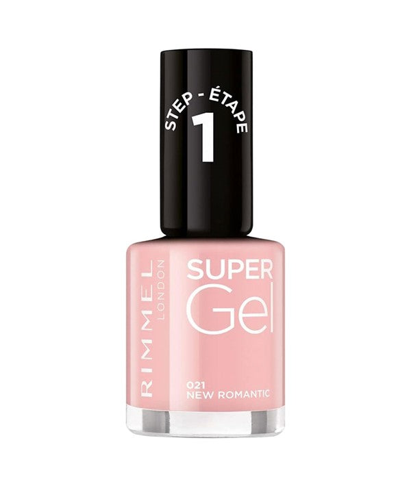 RIMMEL SUPER GEL NAIL STEP 1 VARNISH 021 NEW ROMANTIC 12 ml Nails Asetena Pa 